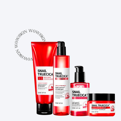 Snail TrueCICA Full Set (Cleanser + Toner + Serum + Cream) - WowSkin Romania